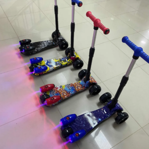 Patineta Scooter  Con Humo Blue